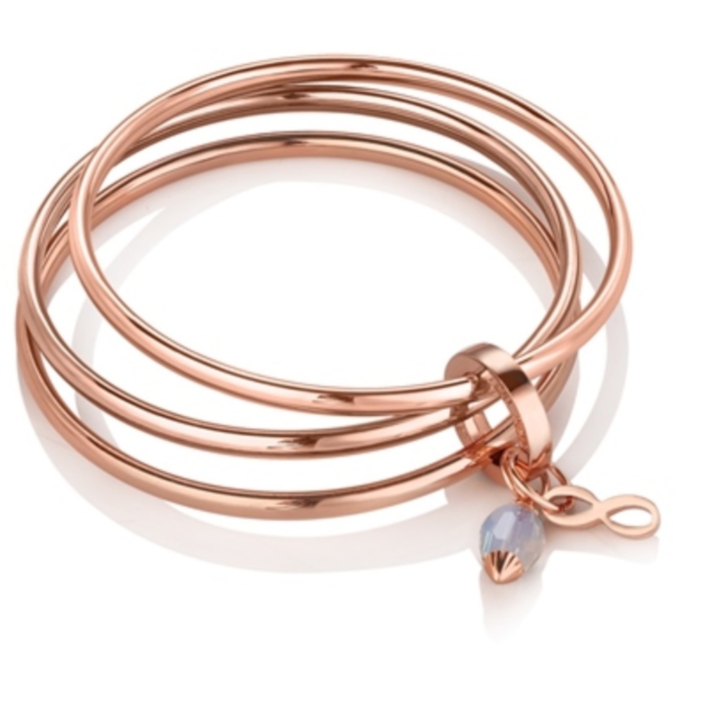 NewBridge Silverware Triple Bangle Birthstone